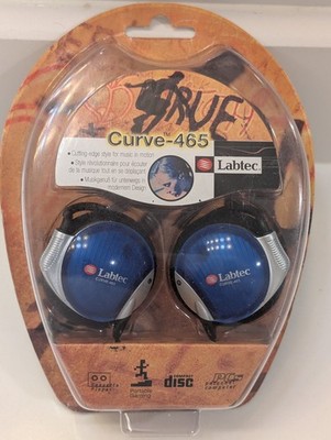 Labtec Curve-465 Headphones RARE lt65rexw NEW AND SEALED Audio FREE SHIPPING