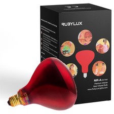 RubyLux NIR-A Near Infrared Bulb Grade A - 250W Red 1 Count