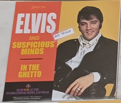 Elvis Presley 7'' Promo Single Suspicious Minds / In The Ghetto (red vinyl)