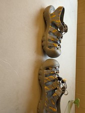 KEEN Newport H2 Kids Sandals Gray Fish Print Size 12 Little Kid Water Shoes