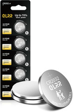CR2032 Lithium 3V Coin Battery, 5 Pack, Button Batteries 2032 for Key Fob, Car R