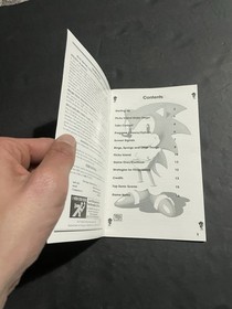 sonic 3d blast sega saturn Manual only with registration card