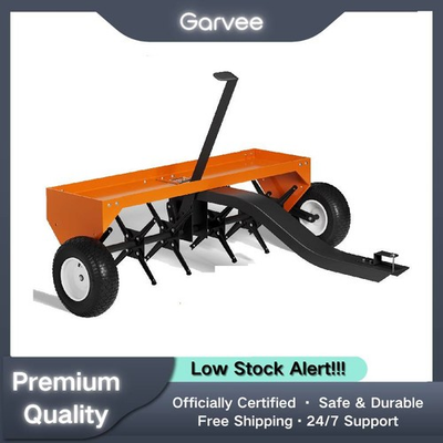 #ad #ad 40quot; Tow Behind Lawn Plug Aerator with Steel Tines amp; Inflatable Wheels $114.29