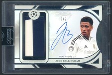 2024-25 Topps Dynasty UCC Soccer Black Jude Bellingham GU Patch ON CARD AUTO 5/5