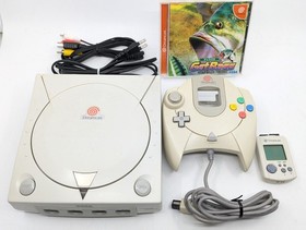 SEGA Dreamcast HKT-3000 Console NTSC-J Japan Tested w/ Get Bass VMU