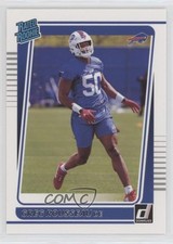 2021 Panini Donruss Rated Rookie Greg Rousseau #344 0k26