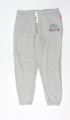 Kickers Jogginghose Herren grau XL mit Logo und Taschen
