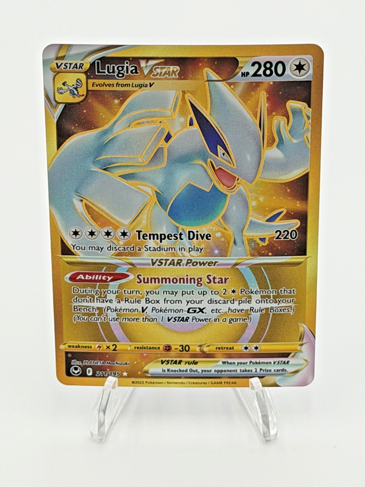 Lugia VSTAR (Secret) 211/195 Swsh12: Sword & Shield - Silver Tempest Holo NM