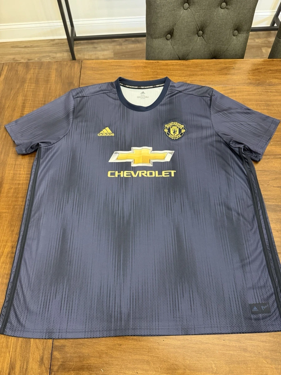 Blue Manchester United International Club Soccer Fan Apparel and