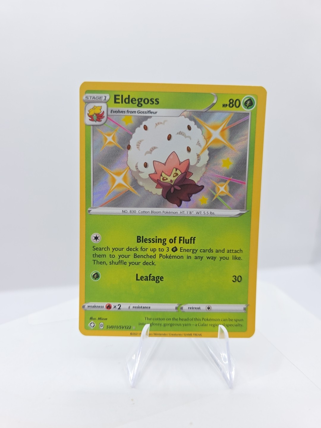 Pokemon Eldegoss Sv011/Sv122 Shining Fates: Shiny Vault Holo