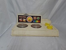 Vintage 1978 Fisher Price Fun with S P Kitchen Stove Top - Working Bell Stove