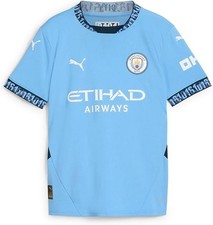 Puma Manchester City Kids Short Sleeve Jersey Blue Light Blue New With Box