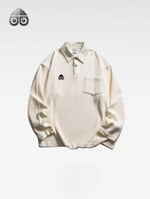 Moose Knuckles men's retro casual pure cotton long sleeved top