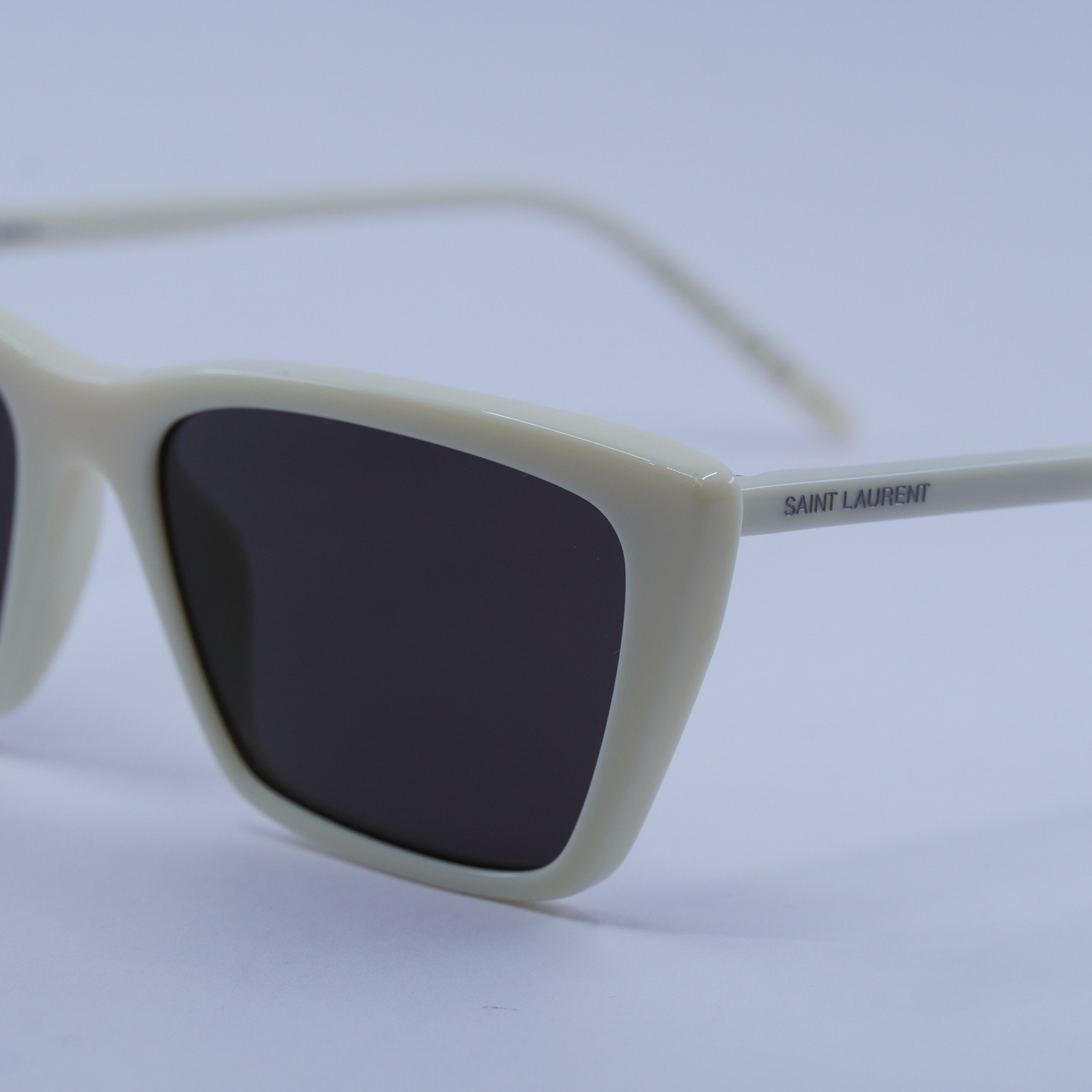 Occhiali da sole Saint Laurent SL737 MICA THIN 005 avorio nero 54 16 145 nuovi