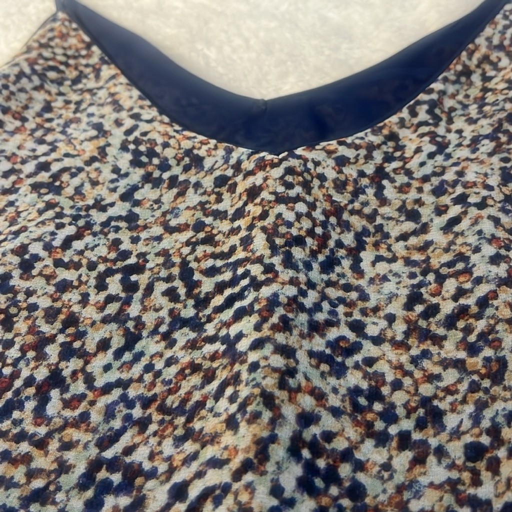 ZARA Basic Sz XS Multicolor Abstract Dot Cami Top… - image 11