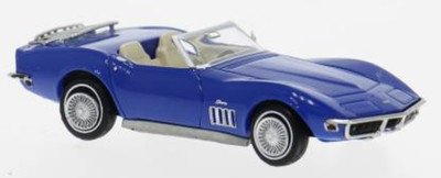 Brekina 19992 Chevrolet Corvette C3, blau, Baujahr 1967,  H0, 1:87 neu