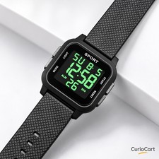 Waterproof Digital Sports Watch Men Military Tactical LED Backlight Wristwatch