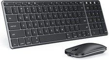seenda Bluetooth Keyboard and Mouse for Mac, SKM64-2 Multi-Device Space Gray