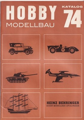 Behringer 1974 Vintage ''Hobby Modellbau Katalog 74'' Tamiya Artiplast model kits