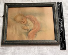 Bessie Pease Gutmann Framed Print of Sleeping Baby — listing 3