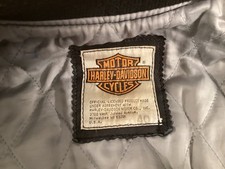 VINTAGE HARLEY-DAVIDSON JACKET LEATHER VARSITY LETTERMAN SZ. 40 RARE