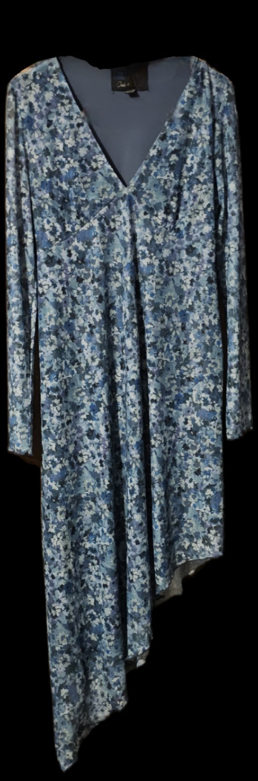Oak & Trellis Dress NWT SZ Lg Midi Oceanview Baby Doll Long Sleeve Sheer HOCO