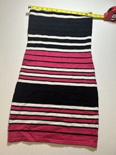 Rue 21 Striped Ribbed Sweater Tube Style Dress Women's Casual Medium Bodycon