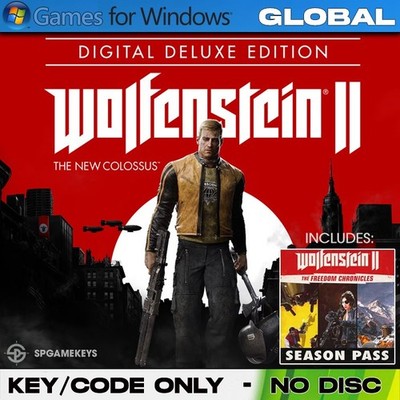 Wolfenstein II: The New Colossus Deluxe Edition -Microsoft Windows PC Key GLOBAL