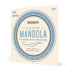 D Addario EJ72 Mandola Strings Phosphor Bronze Light 14-49 Acoustic Tone