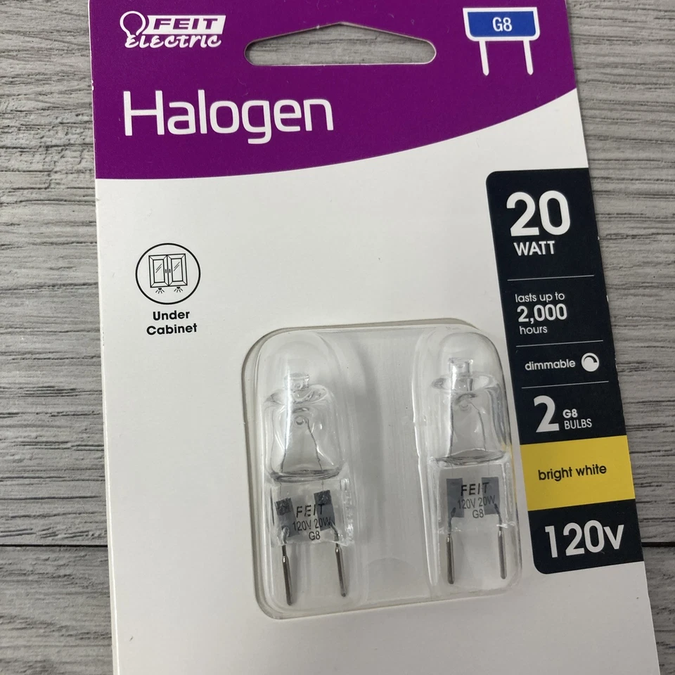 Feit Electric 20 Watt Bright White G8 Bi-Pin Base Dimmable 120V Light Bulb - x2 - Image 4 of 4