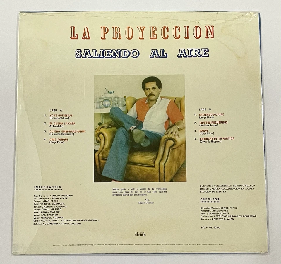 Orquesta La Proyección - Saliendo Al Aire - Salsa Guaguanco Venezuela Shrink Foto 2 de 4