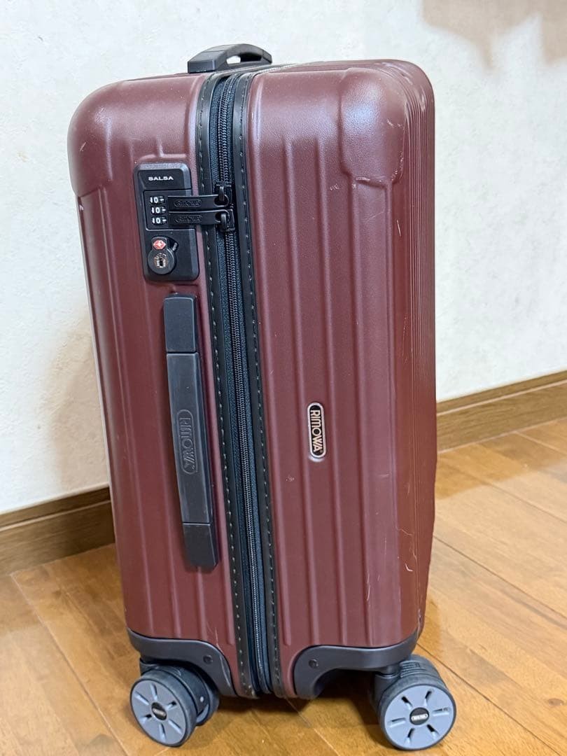 Rimowa Salsa 45L Red 4-wheels Carry Case Suitcase USED | eBay
