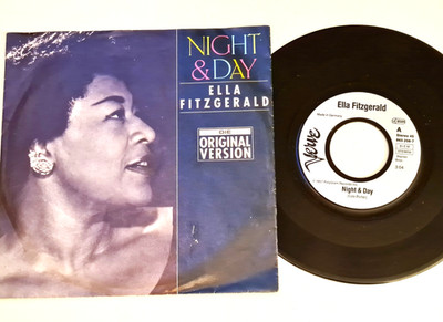 VINYL SINGLE Ella Fitzgerald - Night & Day & Louis Armstrong - Let's do it VERVE