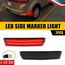 Red Rear Led Side Marker Lights For 2007-2010 Lincoln Mkx Oe 7a1z15a201a 1-10x