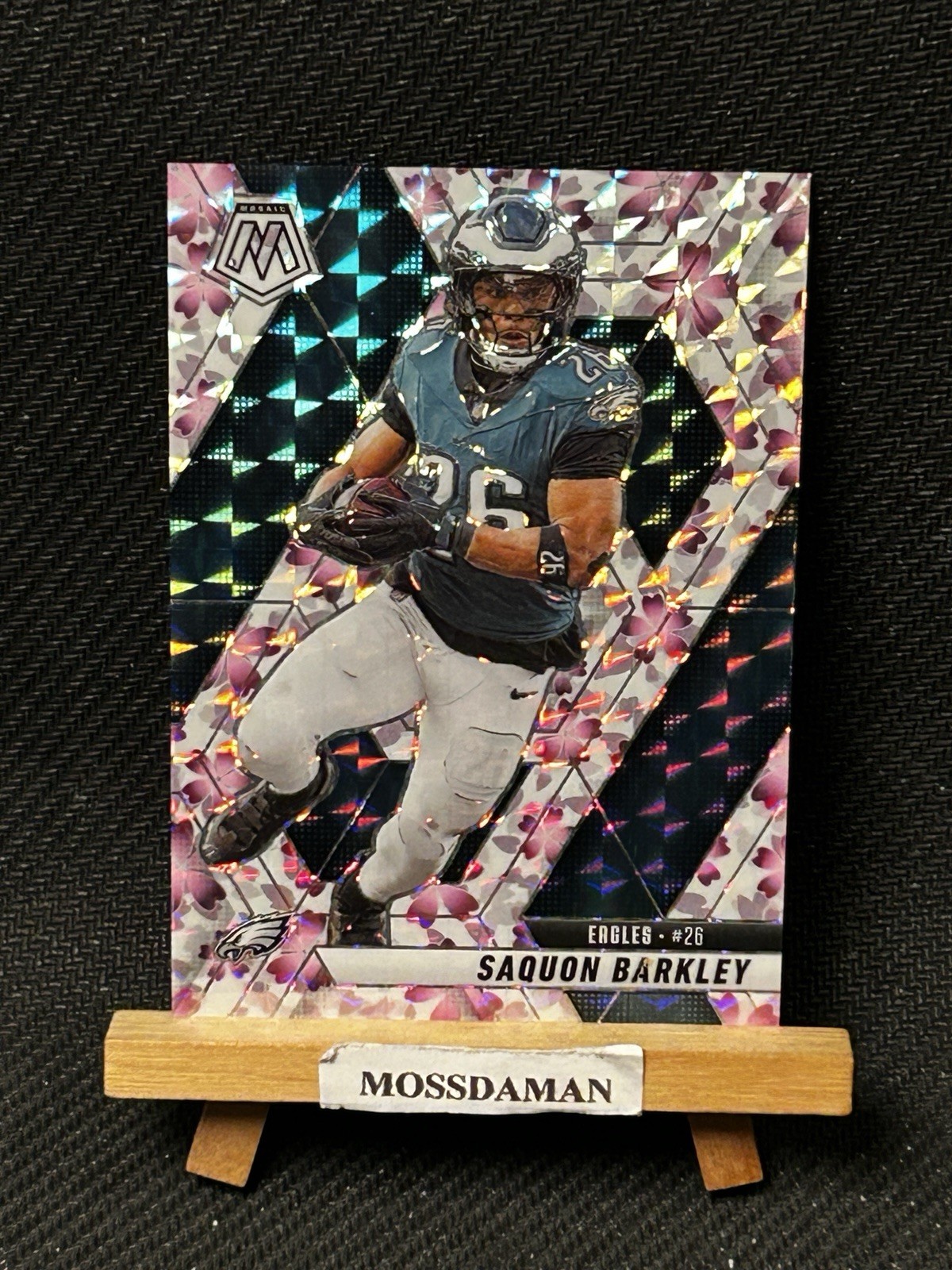 2025 Panini Mosaic Choice Saquon Barkley Cherry Blossom /20 Eagles #212