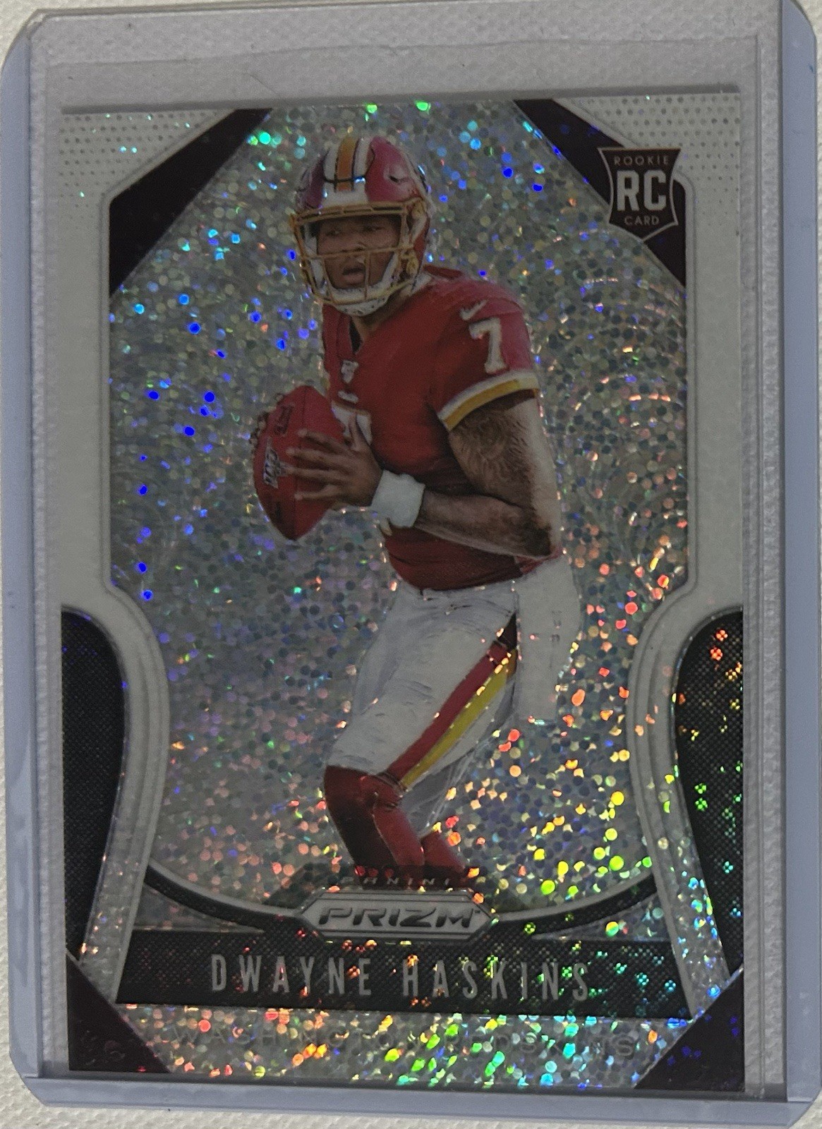Dwayne Haskins 2019 Prizm RC White Sparkle