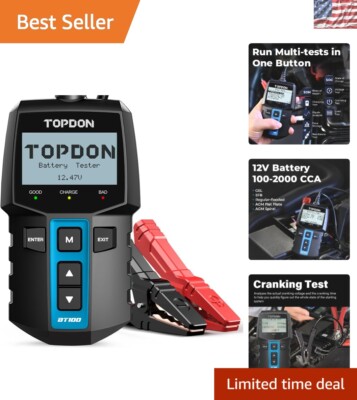 Professional Automotive Battery Analyzer - Ensures Safe and Reliable Charging
