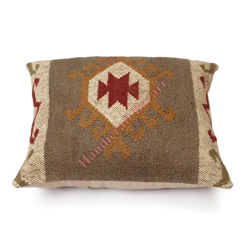 Throw Pillow Cushion Cover Wool Jute Pillow Cases Jute Home Decor 2 Pcs Christma - Picture 16 of 75