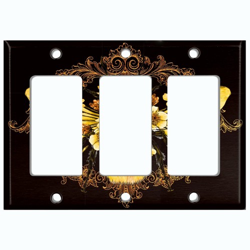 Interruptor de luz de metal cubierta placa de pared mariposa abeja marco girasol BUT012 - Imagen 8 de 14
