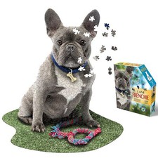 Madd Capp: I Am Frenchie - 550 Piece Dog Shaped Jigsaw Puzzle New Gift