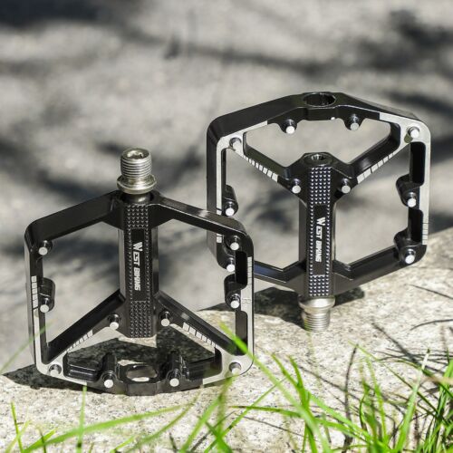 Fahrrad Pedale 3 Bearings Aluminium MTB Fahrradpedale Schwarz 9/16 in ein Paar - Bild 2 von 11