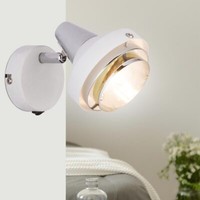 Wandlampe Wandleuchte Spotlampe Spot Beweglich Metall Chrom E14 Fassung H 15Cm