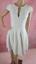 Halston Heritage Womens Short Sleeve  Knee-Length Party  Lined Dress NWT
