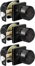 3 Pcs Bronze Door Konbs No Latch And Needn't Lock For Laundry Rooms Closet