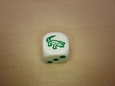 Alligator - 16mm D6 Six Sided Specially Engraved Die - RPG Tabletop Games Dice