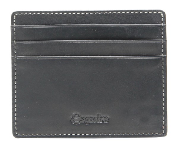 Esquire Oslo Dallas Credit Card Holder Kartenhalter Black Schwarz Neu-image