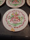 24 Pc Antique Hand Painted French Faience Rooster on Flower Basket Lunch Set — photo 8