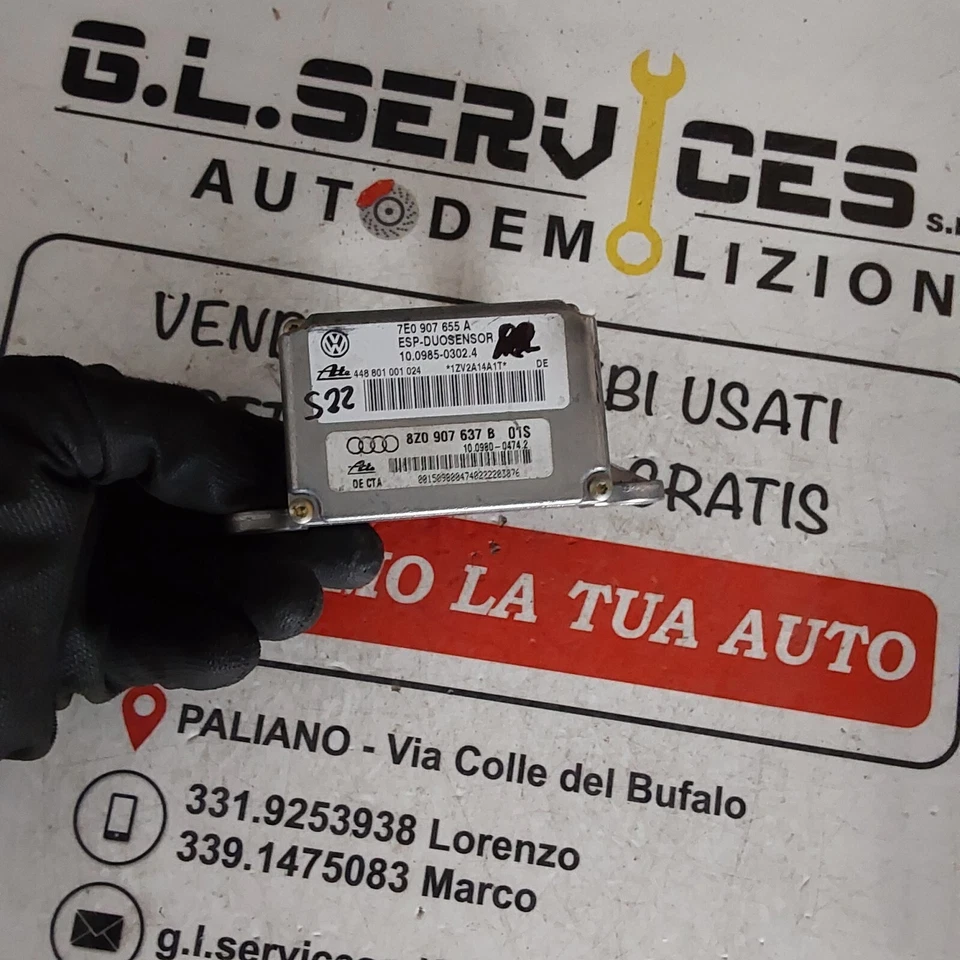 CENTRALINA MODULO UNITA SENSORE IMBARDATA ESP AUDI A2 2000-2005 - Immagine 2 di 4