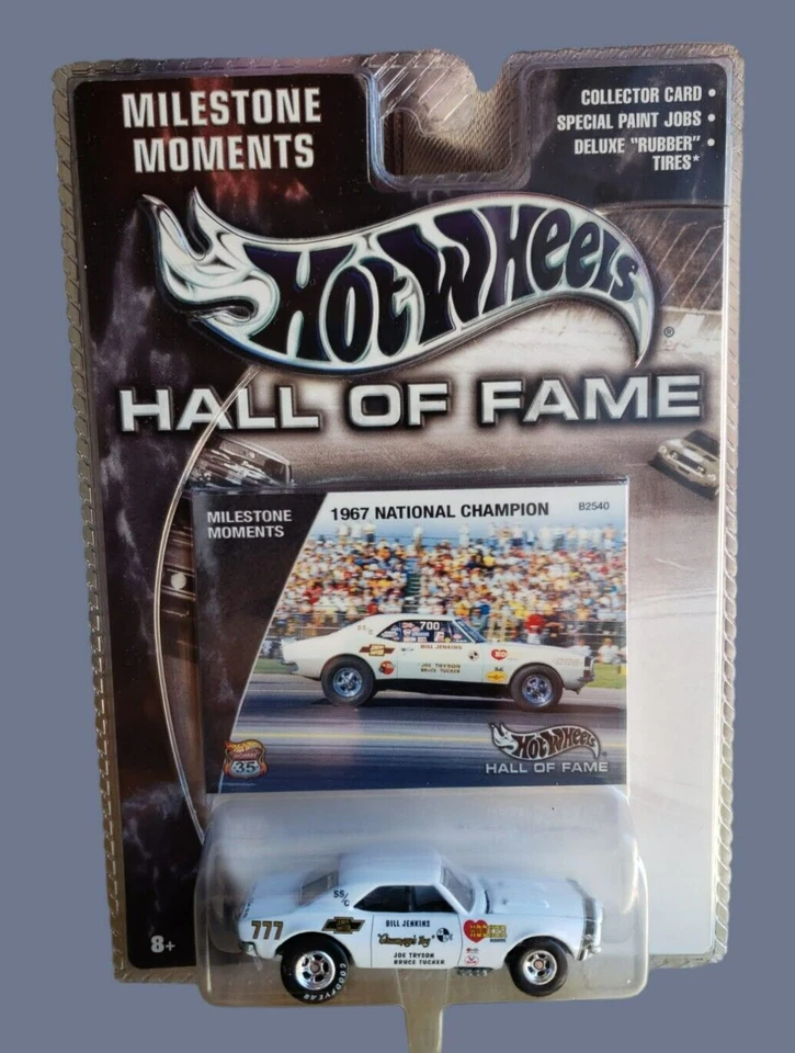 Hot Wheels '67 CAMARO Blanco '67 Campeón Nacional Salón Fama Hitos Momentos Foto 2 de 4