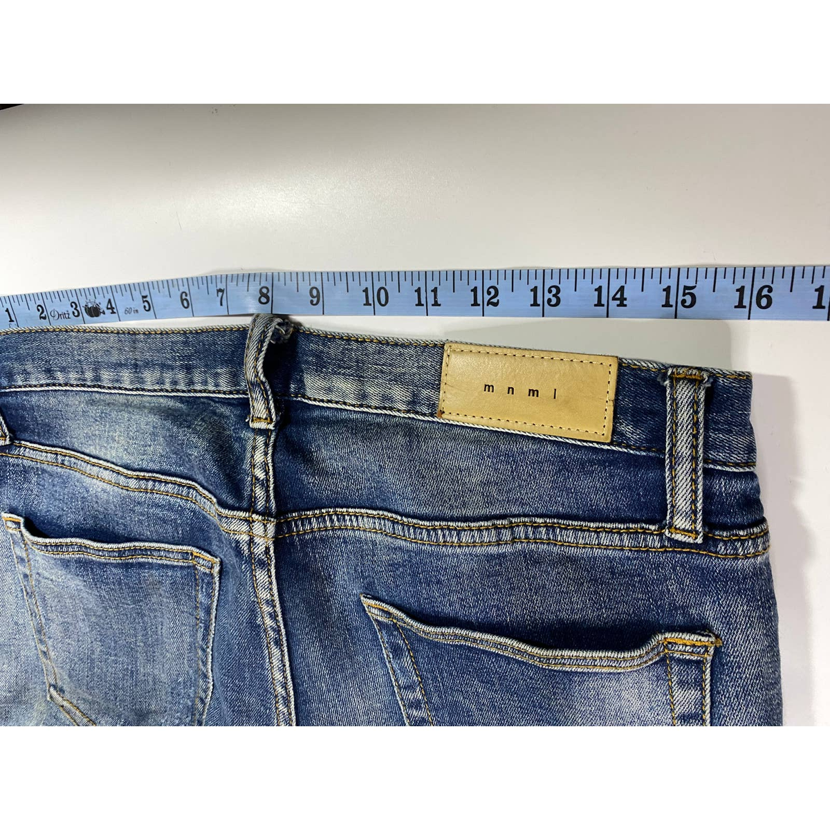 MNML Distressed Zip Slim Fit Jeans Size 30 | eBay